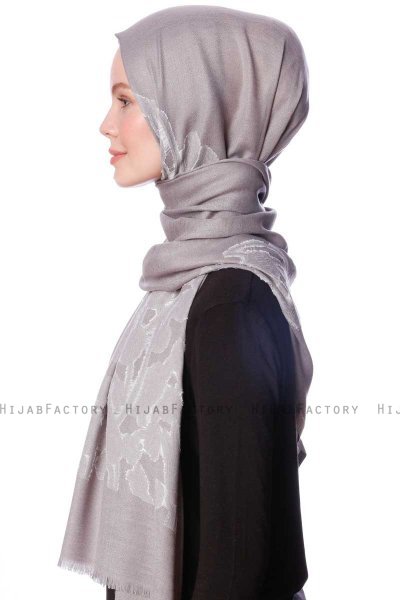 Roshan - Grijs Hijab - Özsoy