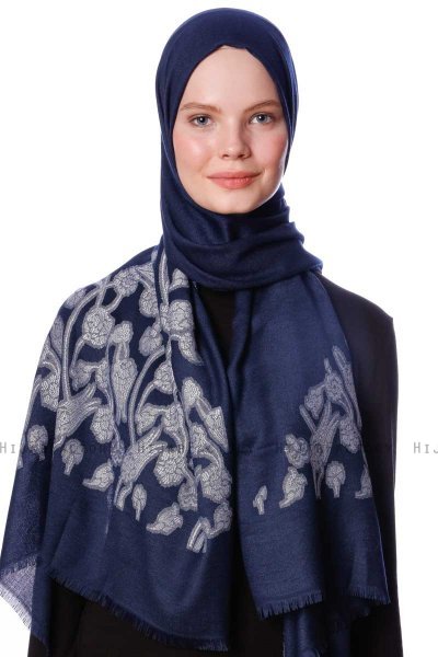 Roshan - Marineblauw Hijab - Özsoy
