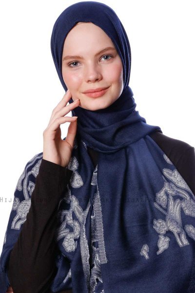Roshan - Marineblauw Hijab - Özsoy
