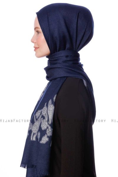 Roshan - Marineblauw Hijab - Özsoy