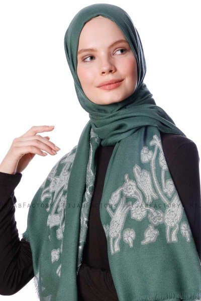 Roshan - Donkergroen Hijab - Özsoy