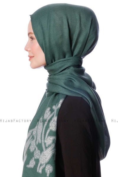 Roshan - Donkergroen Hijab - Özsoy