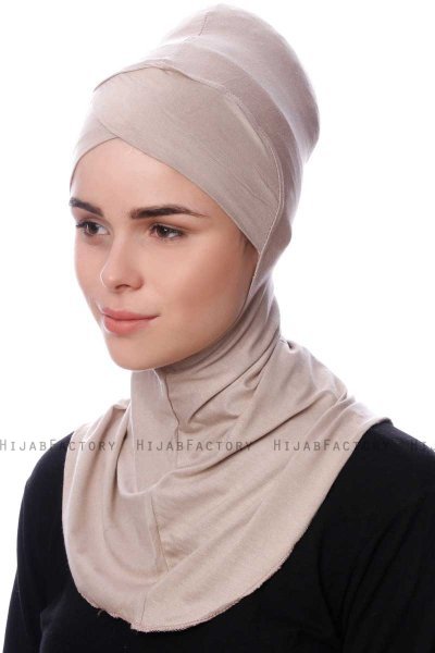 Safiye - Licht Taupe Ninja Onderkapje - Ecardin
