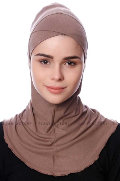 Safiye - Donker Taupe Ninja Onderkapje - Ecardin