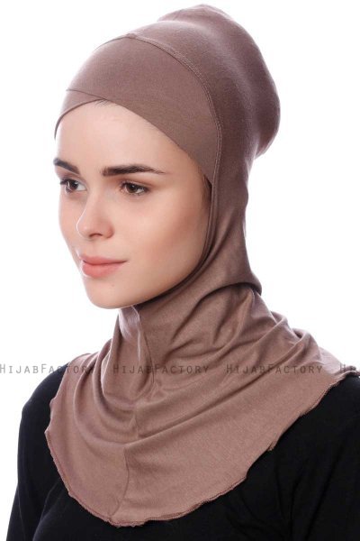 Safiye - Donker Taupe Ninja Onderkapje - Ecardin
