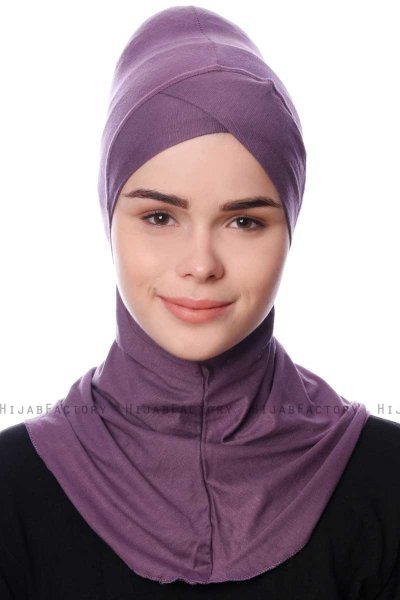 Safiye - Donkerpaars Ninja Onderkapje - Ecardin