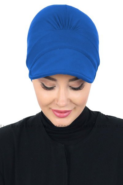 Sandra - Blauw Katoen Turban - Ayse Turban