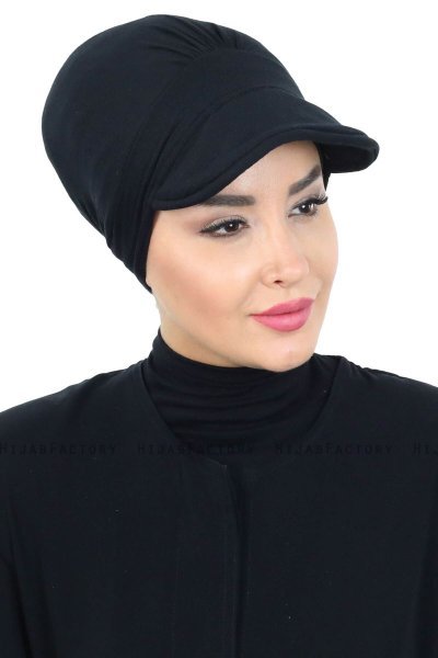 Sandra - Zwart Katoen Turban - Ayse Turban