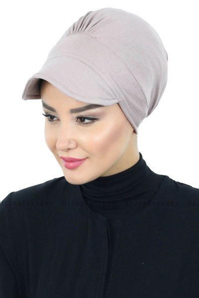 Sandra - Taupe Katoen Turban - Ayse Turban