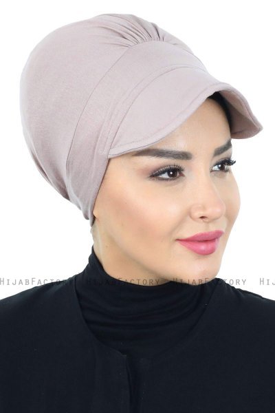 Sandra - Taupe Katoen Turban - Ayse Turban