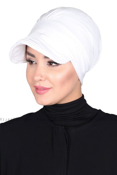 Sandra - Wit Katoen Turban - Ayse Turban