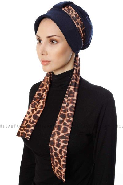 Sanem - Marineblauw Turban