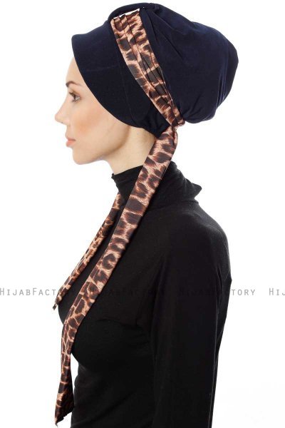 Sanem - Marineblauw Turban