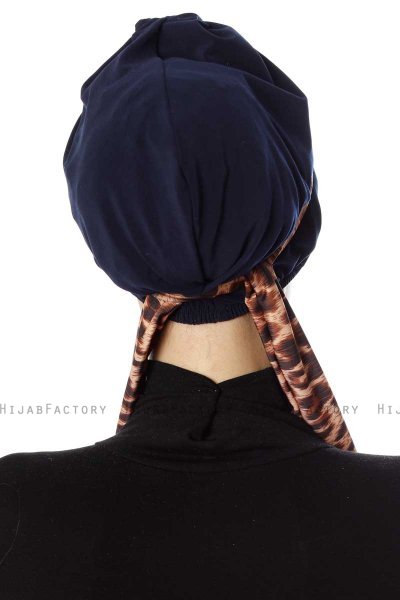 Sanem - Marineblauw Turban