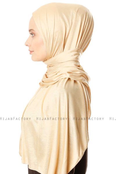 Seda - Geel Jersey Hijab - Ecardin