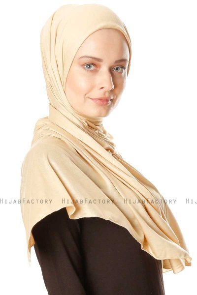 Seda - Geel Jersey Hijab - Ecardin