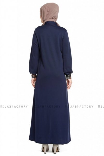 Selda - Marineblauw Abaya - Miss Cazibe