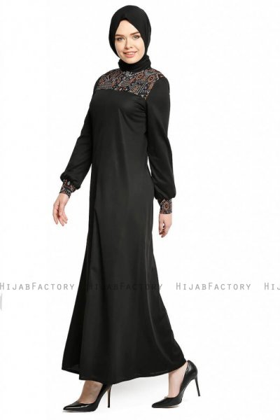 Selda - Zwart Abaya - Miss Cazibe