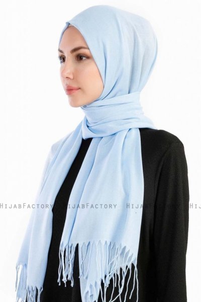Selin Ljusblå Pashmina Hijab Sjal Özsoy 160266-2