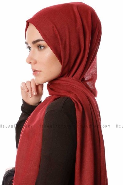 Selma - Donker Bordeaux Hijab - Gülsoy