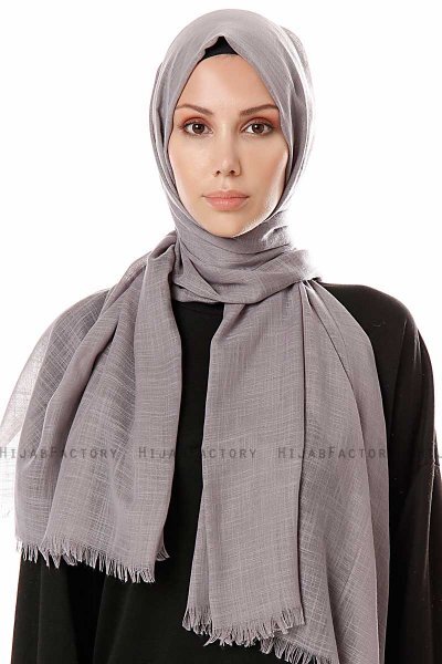 Selma - Donker Grijs Hijab - Gülsoy