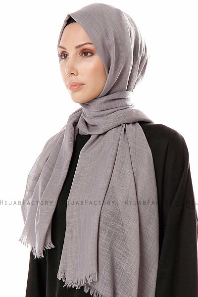Selma - Donker Grijs Hijab - Gülsoy