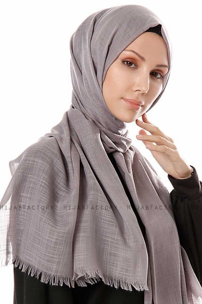 Selma - Donker Grijs Hijab - Gülsoy