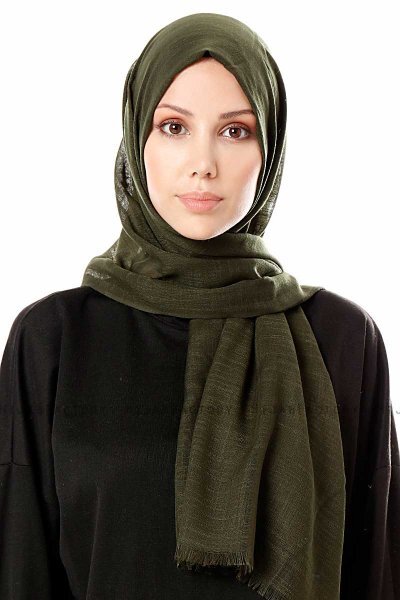 Selma - Donkergroen Hijab - Gülsoy