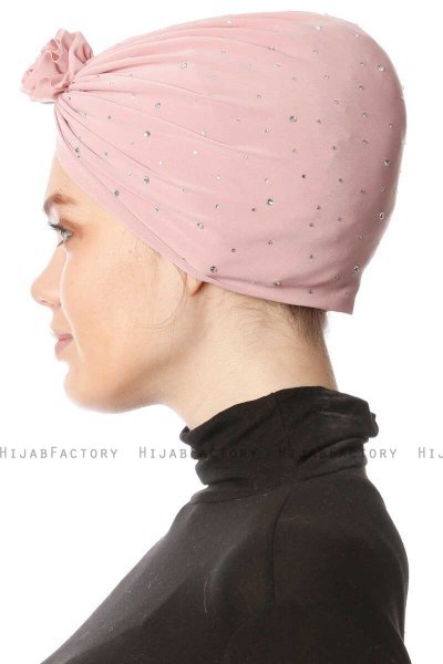 Shereen - Oudroze Crepe Chiffon Turban - Sehr-i Sal