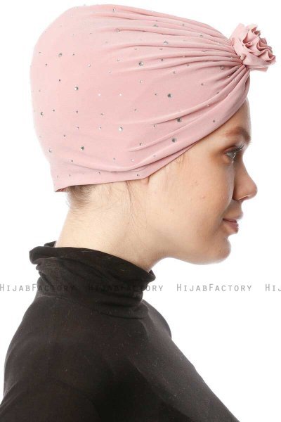 Shereen - Oudroze Crepe Chiffon Turban - Sehr-i Sal