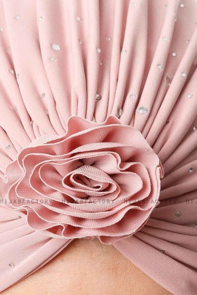 Shereen - Oudroze Crepe Chiffon Turban - Sehr-i Sal