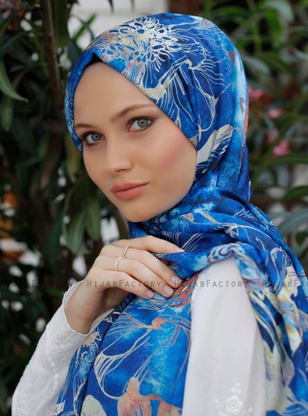 Yumna - Marineblauw Gevormde Hijab