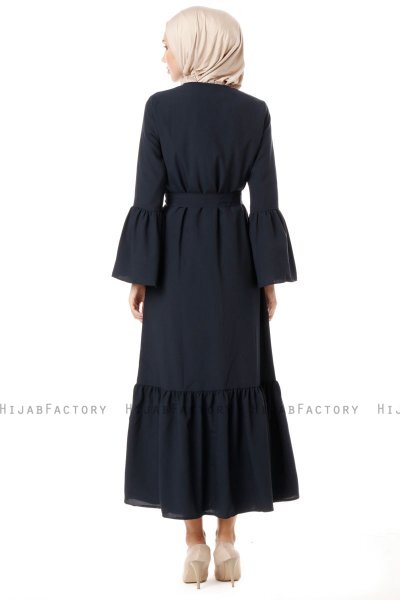 Soraya - Marineblauw Abaya - Miss Cazibe