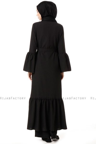 Soraya - Zwarte Abaya - Miss Cazibe