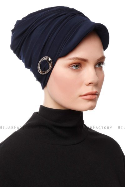 Sumeyye - Marineblauw Turban