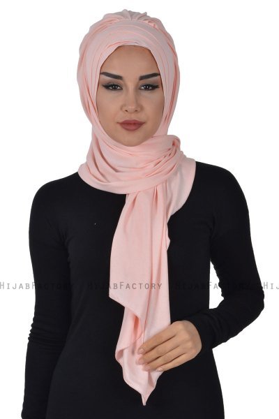 Tamara - Oudroze Katoenen Praktisch Hijab