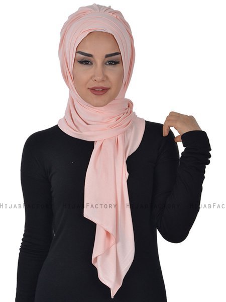 Tamara - Oudroze Katoenen Praktisch Hijab