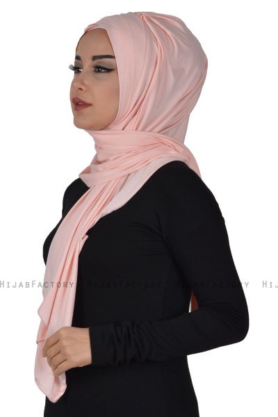 Tamara - Oudroze Katoenen Praktisch Hijab