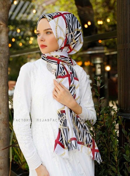 Amapola - Bordeaux Gevormde Hijab - Sal Evi
