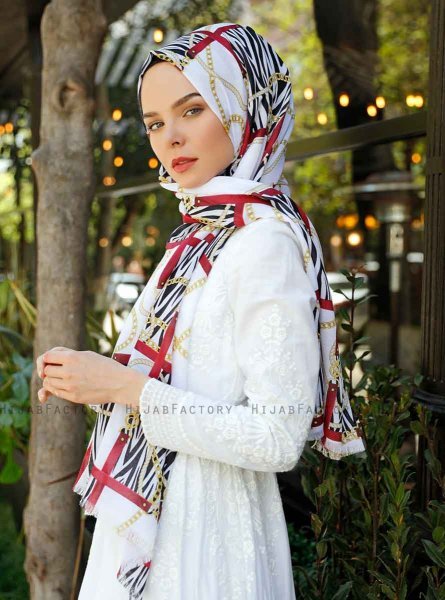 Amapola - Bordeaux Gevormde Hijab - Sal Evi