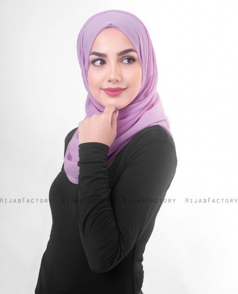 Violet Tulle - Ljuslila Poly Chiffon Hijab 5RA56d