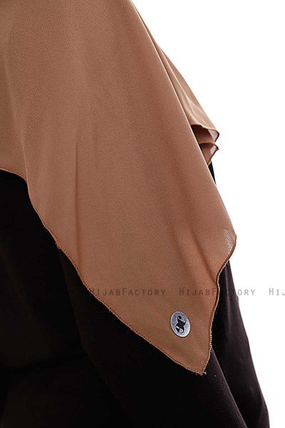 Yara - Bruin Praktisch One Piece Crepe Hijab