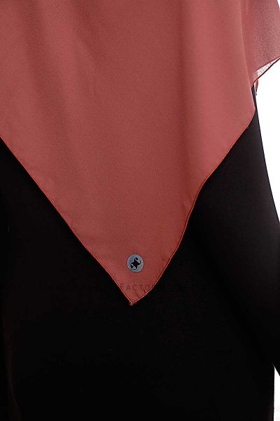 Yara - Clay Praktisch One Piece Crepe Hijab