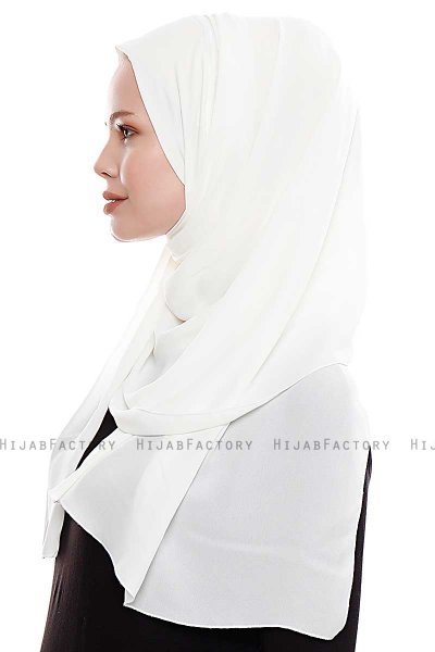 Yara - Creme Praktisch One Piece Crepe Hijab