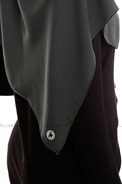 Yara - Khaki Praktisch One Piece Crepe Hijab