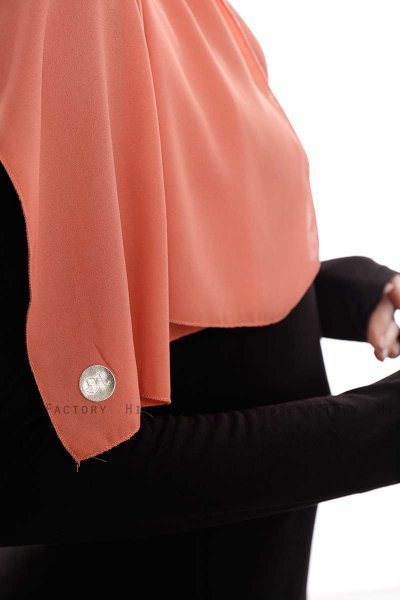 Yara - Zalm Praktisch One Piece Crepe Hijab