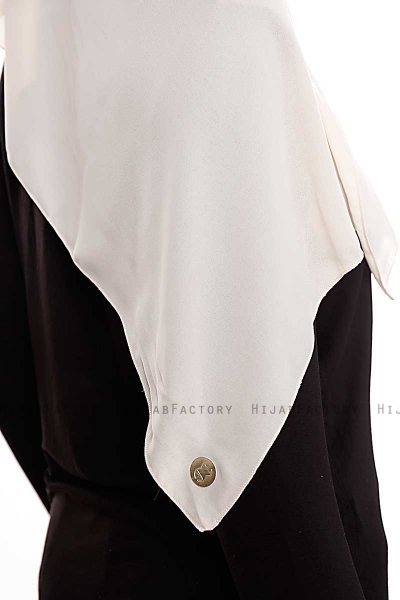 Yara - Licht Beige Praktisch One Piece Crepe Hijab