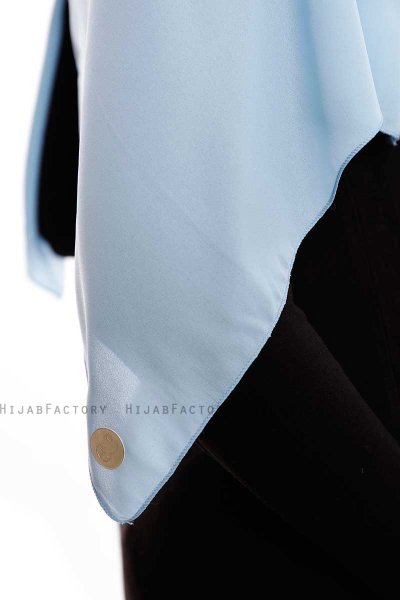 Yara - Lichtblauw Praktisch One Piece Crepe Hijab