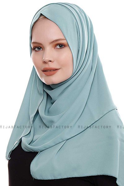 Yara - Munt Praktisch One Piece Crepe Hijab