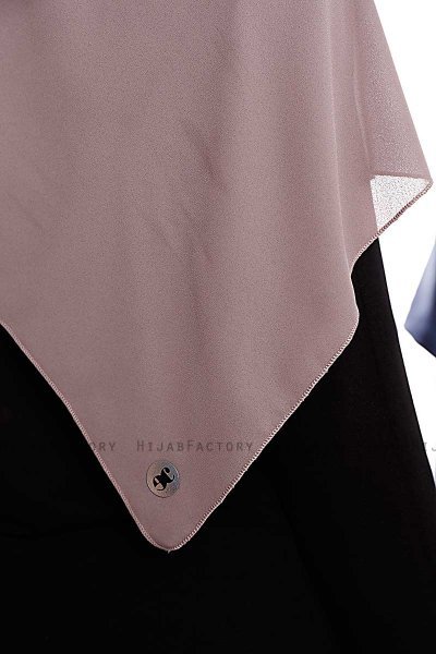 Yara - Donker Taupe Praktisch One Piece Crepe Hijab